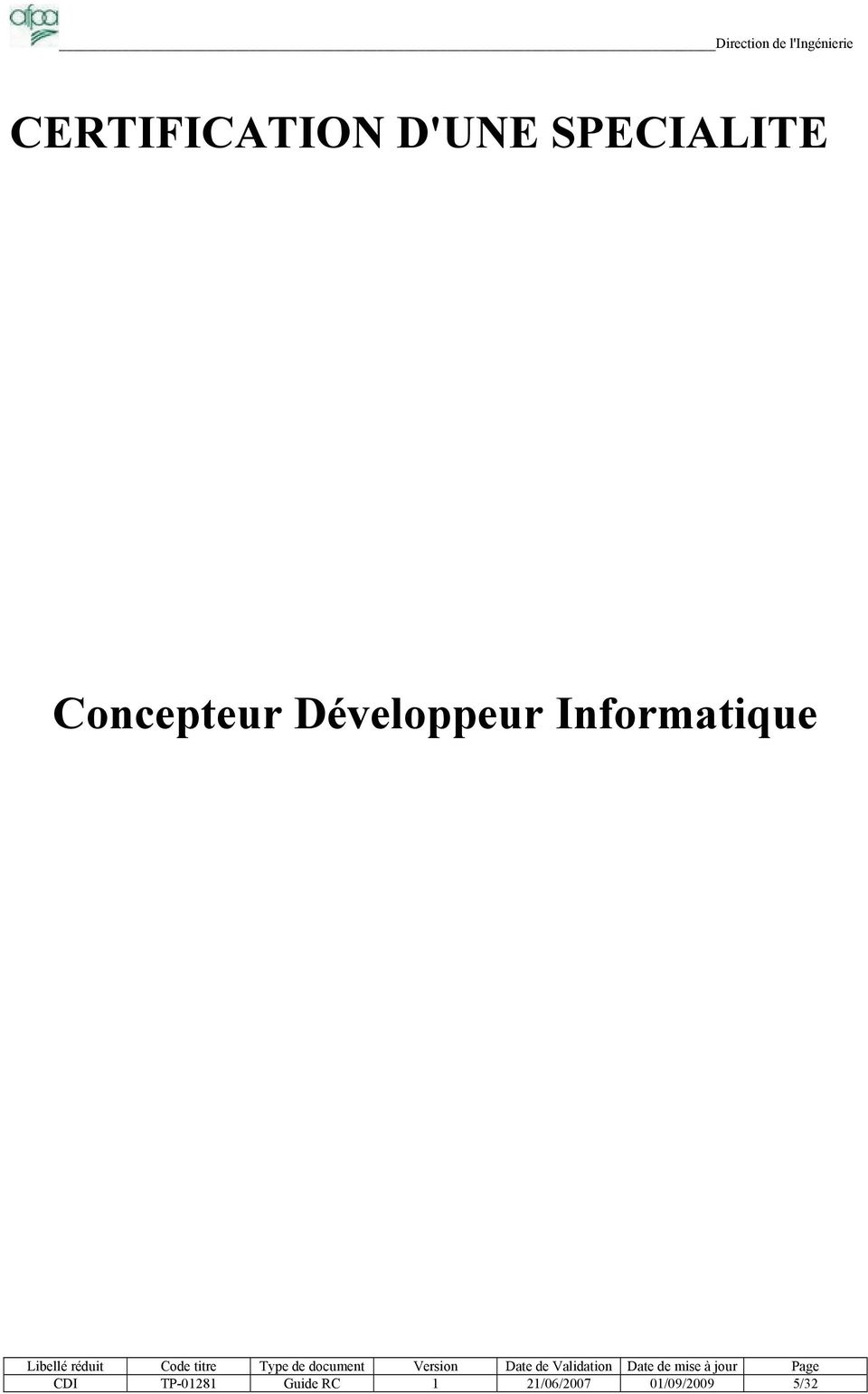 Développeur Informatique CDI