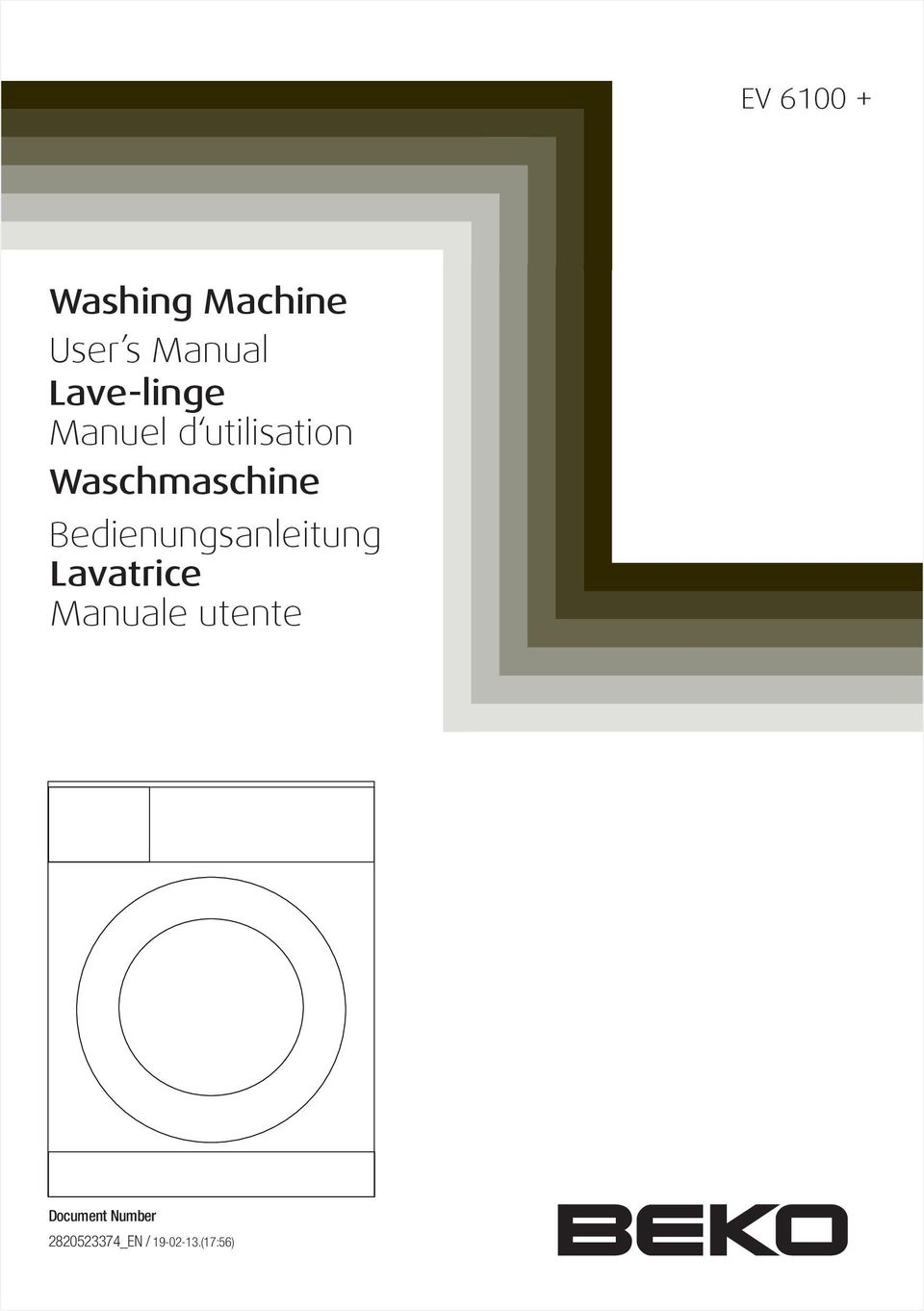 Waschmaschine Bedienungsanleitung Lavatrice