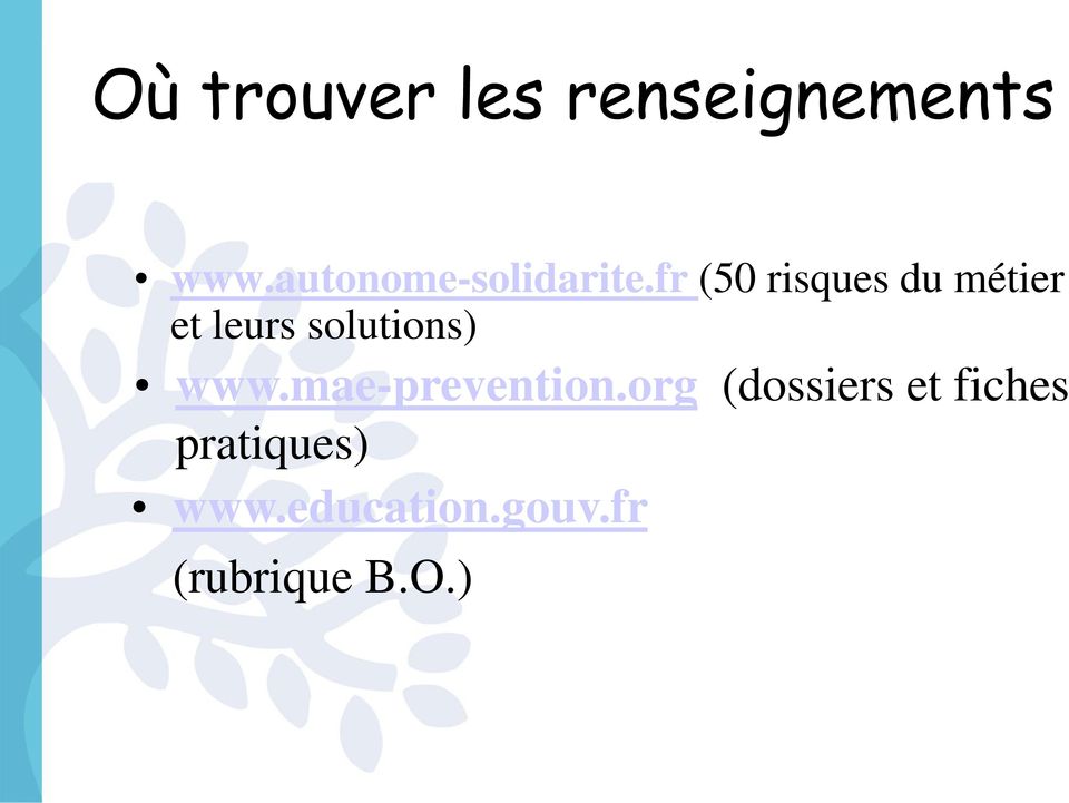 fr (50 risques du métier et leurs solutions) www.
