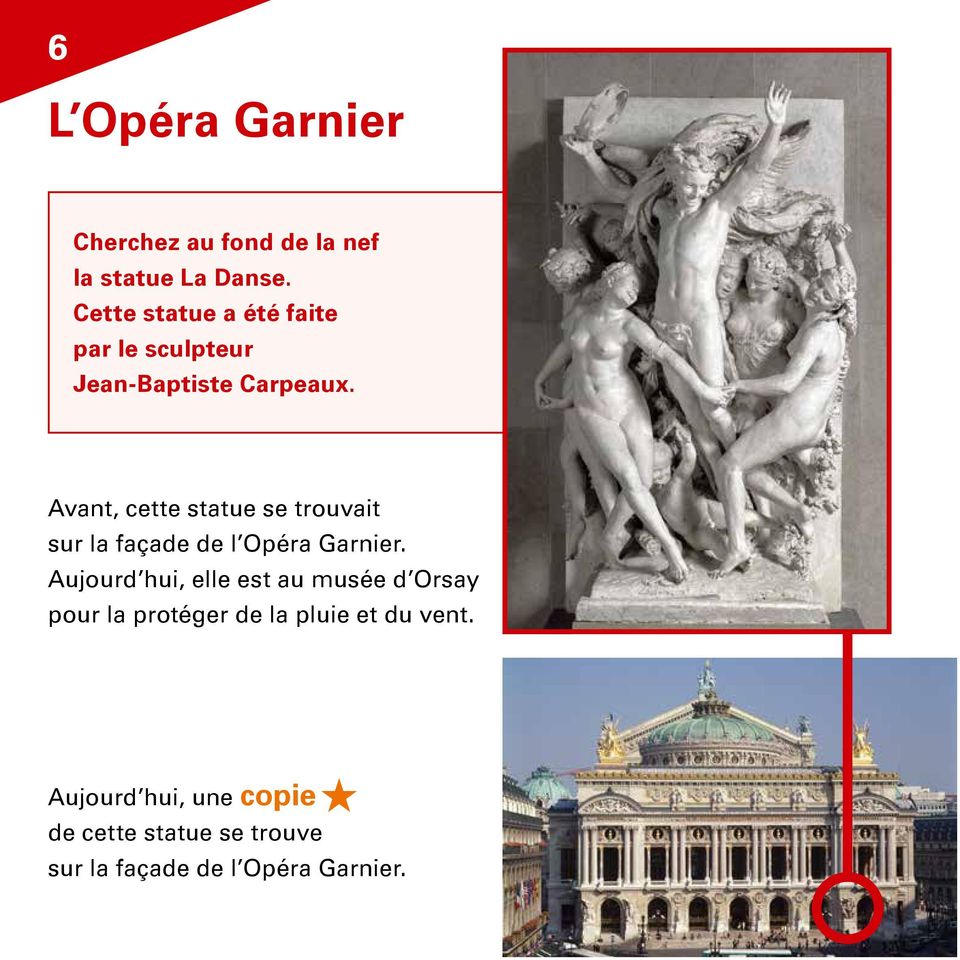 Avant, cette statue se trouvait sur la façade de l Opéra Garnier.