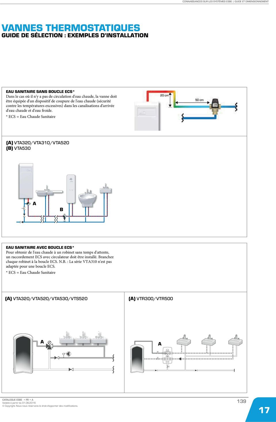* ECS = Eau Chaude Sanitaire () VT320/VT310/VT520 () VT530 EU SNITIRE VEC OUCLE ECS* Pour obtenir de l'eau chaude à un robinet sans temps d'attente, un raccordement ECS avec circulateur