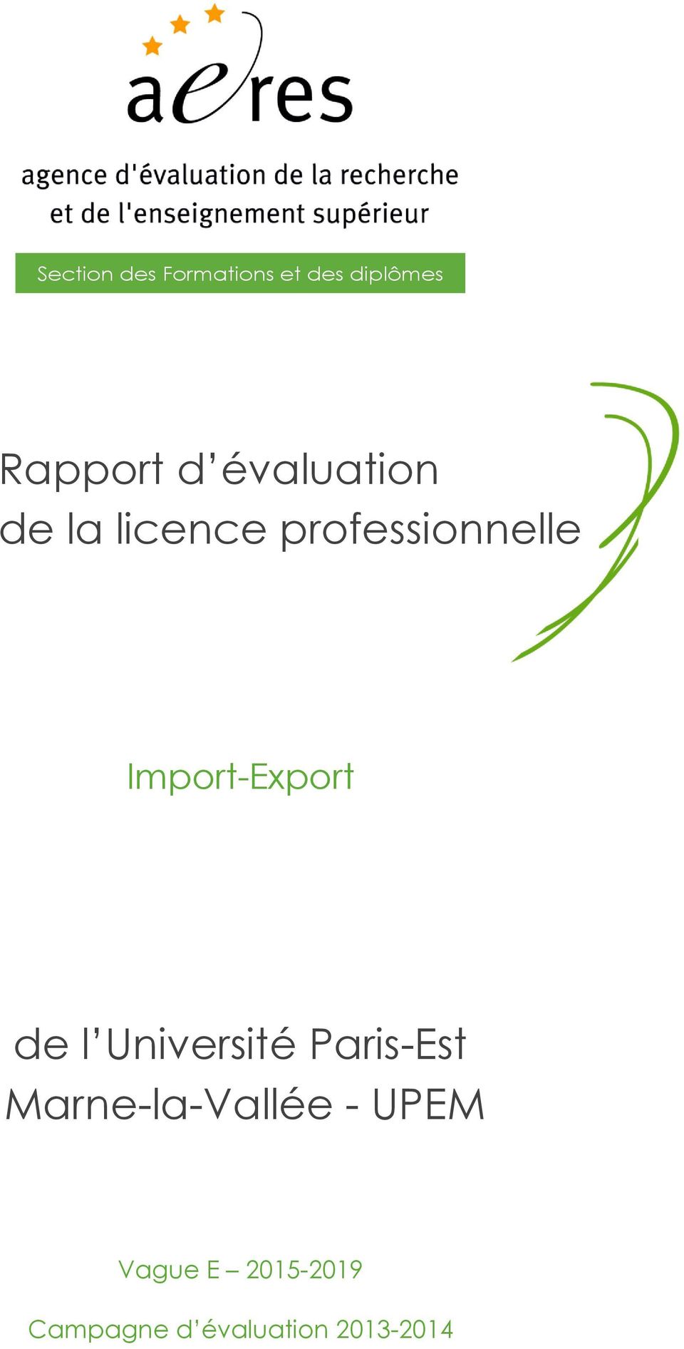 Import-Export de l Université Paris-Est