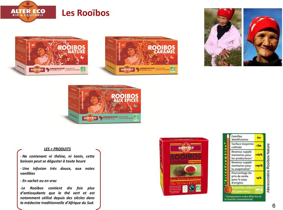 - En sachet ou en vrac -Le Rooibos contient dix fois plus d antioxydants que le thé vert et