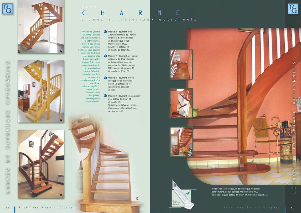 Grâce à un niveau supérieur de personnalisation comme l ajout de nouvelles matières et de nouvelles associations colorées (tubes inox, balustres laqués ), votre escalier deviendra l un des piliers