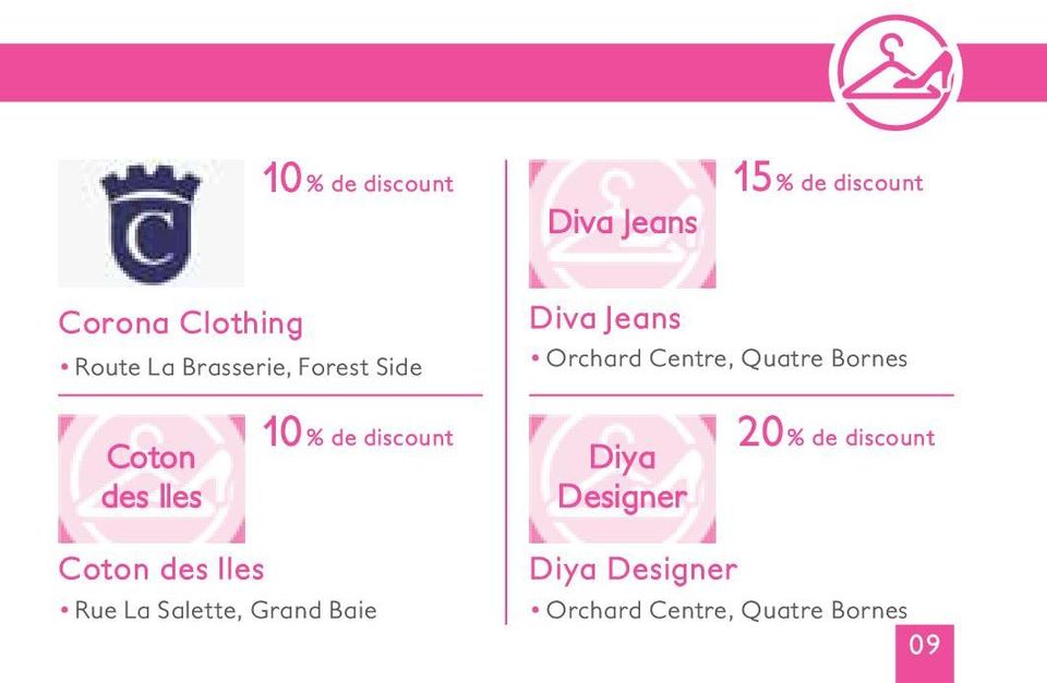 Bornes 10% de discount 20% de discount Coton des Iles Rue La