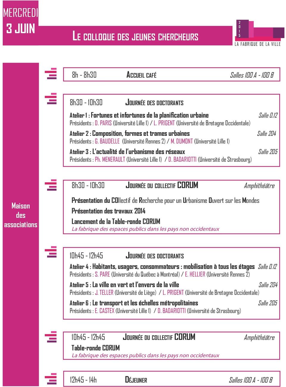 DUMONT (Université Lille ) Atelier 3 : L actualité de l urbanisme des réseaux Salle Présidents : Ph. MENERAULT (Université Lille ) / D.