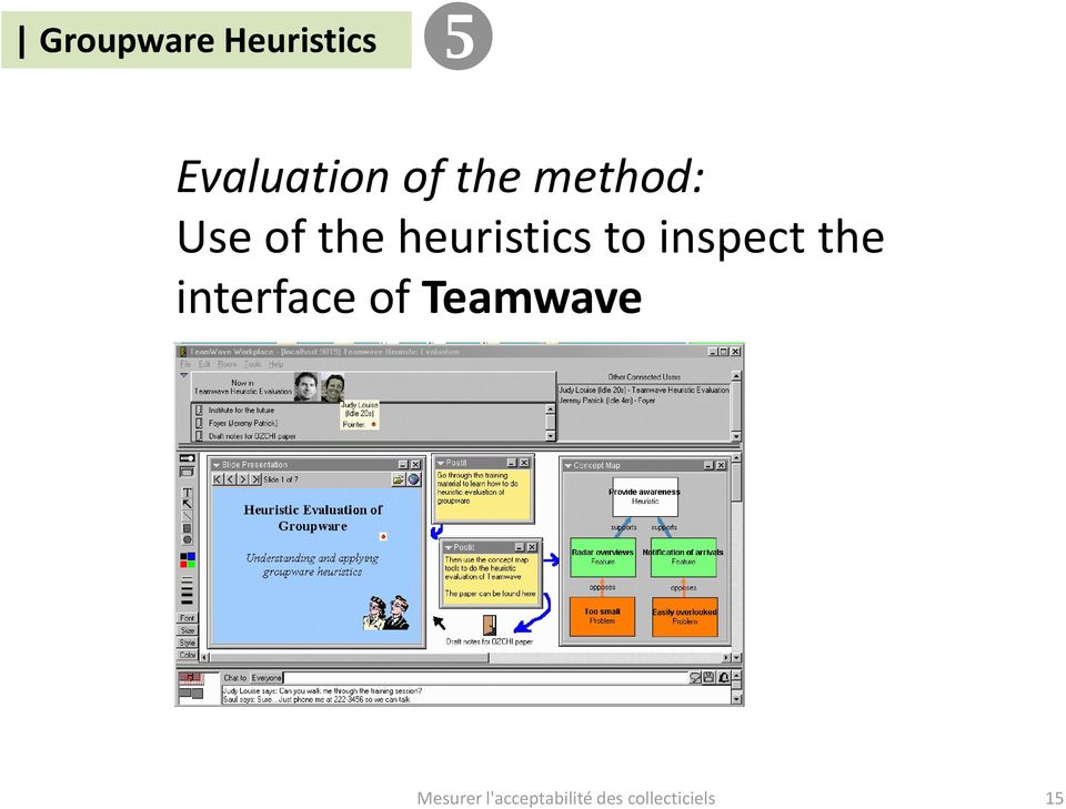 inspect the interface of Teamwave
