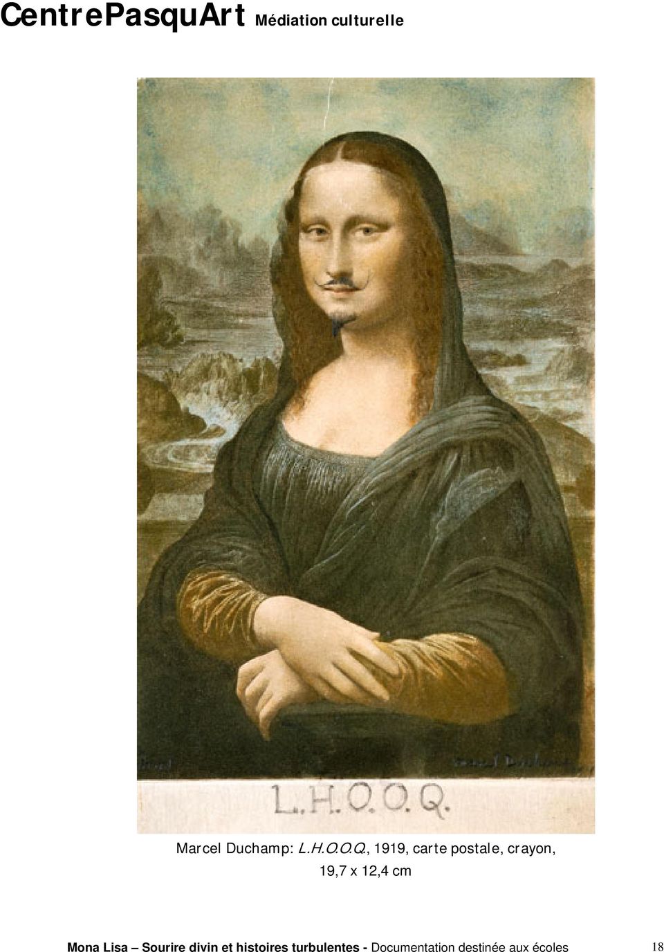 12,4 cm Mona Lisa Sourire divin et