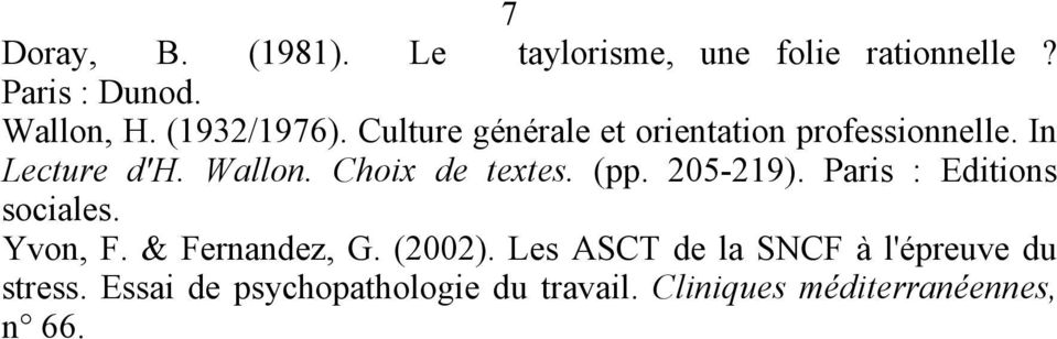 Choix de textes. (pp. 205-219). Paris : Editions sociales. Yvon, F. & Fernandez, G. (2002).