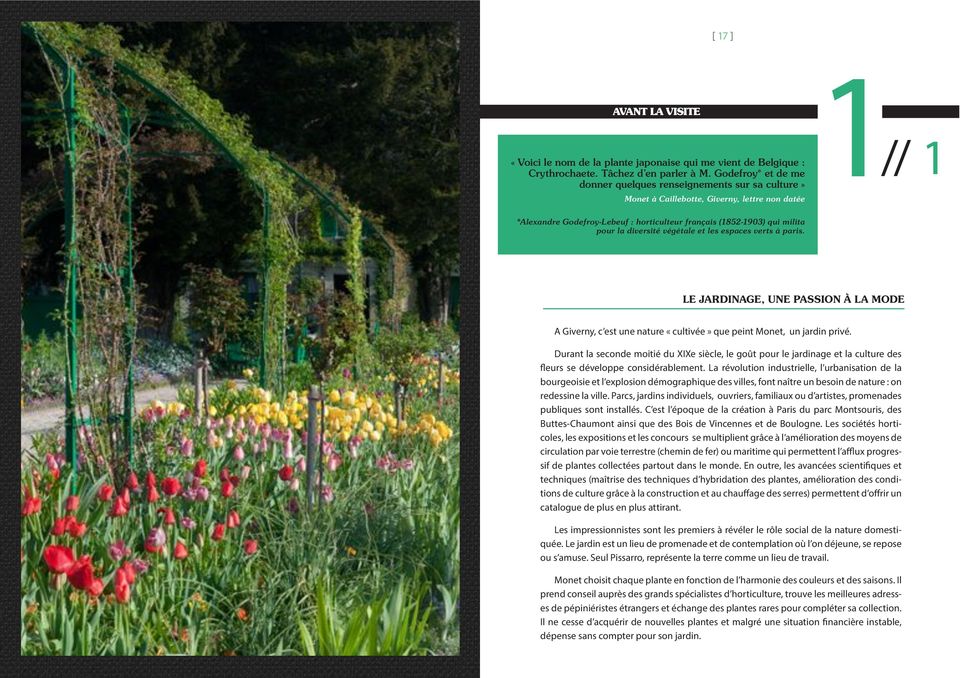 diversité végétale et les espaces verts à paris. LE JARDINAGE, UNE PASSION À LA MODE A Giverny, c est une nature «cultivée» que peint Monet, un jardin privé.