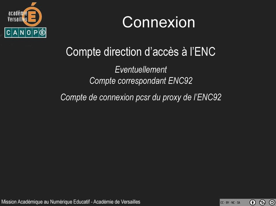 Compte correspondant ENC92
