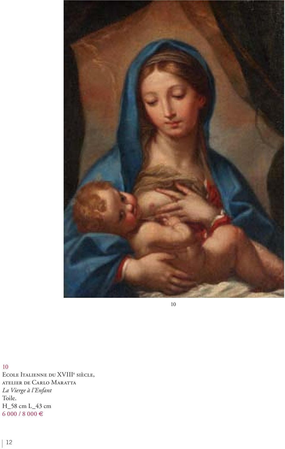 Maratta La Vierge à l Enfant