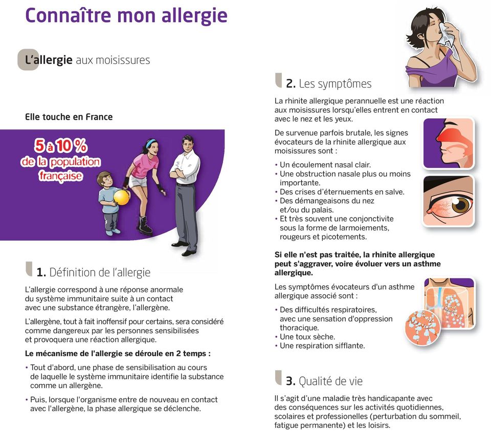 L allergène, tout à fait inoffensif pour certains, sera considéré comme dangereux par les personnes sensibilisées et provoquera une réaction allergique.
