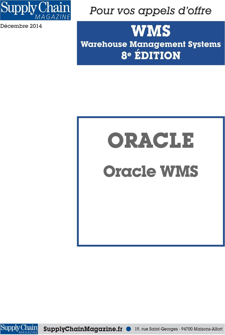 ORACLE Oracle WMS SupplyChainMagazine.