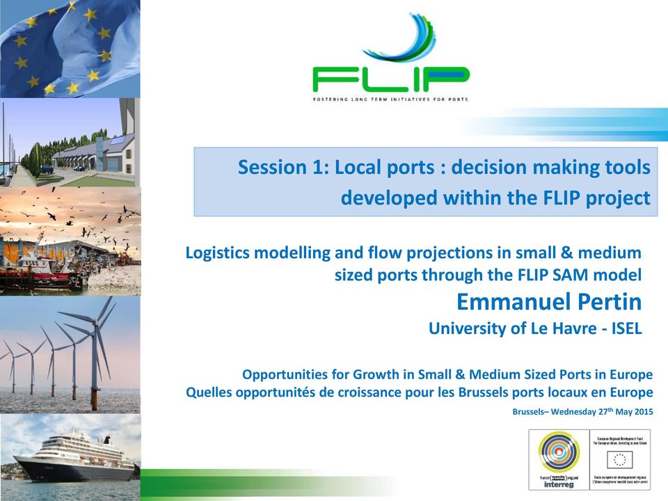 Pertin University of Le Havre - ISEL Opportunities for Growth in Small & Medium Sized Ports in