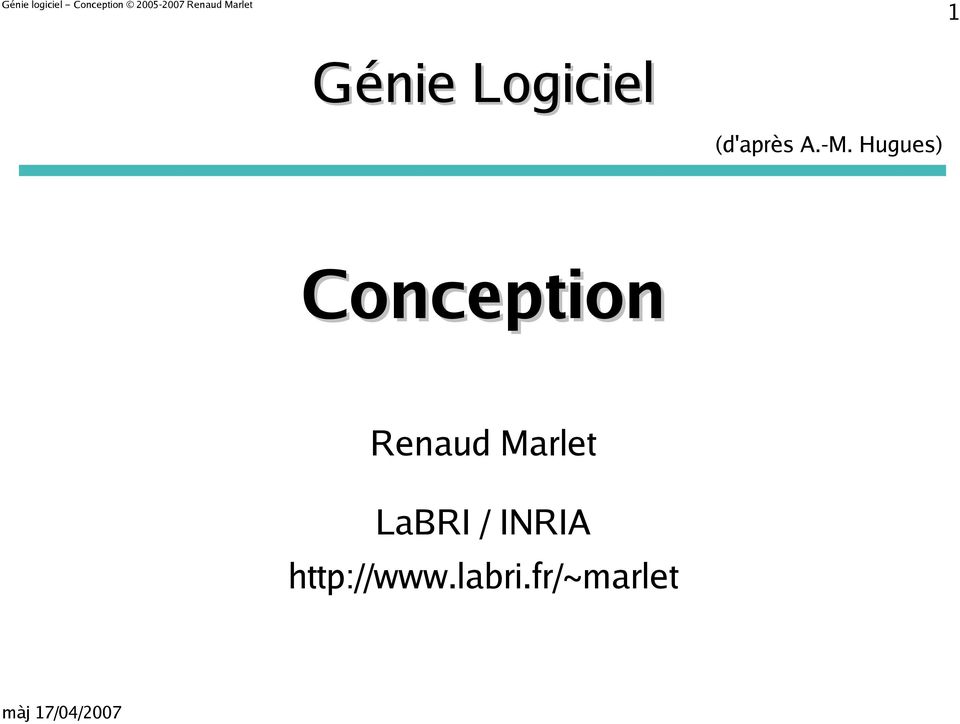 Marlet LaBRI / INRIA