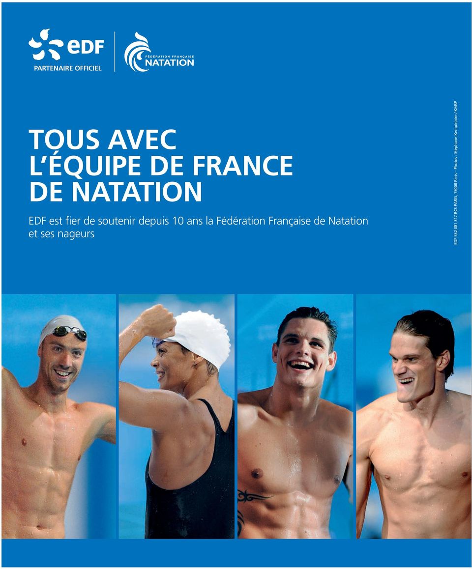 Fédération Française de Natation et ses nageurs EDF 552