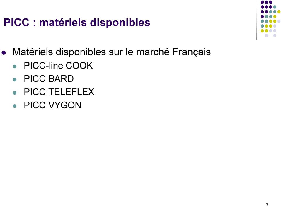 marché Français PICC-line COOK