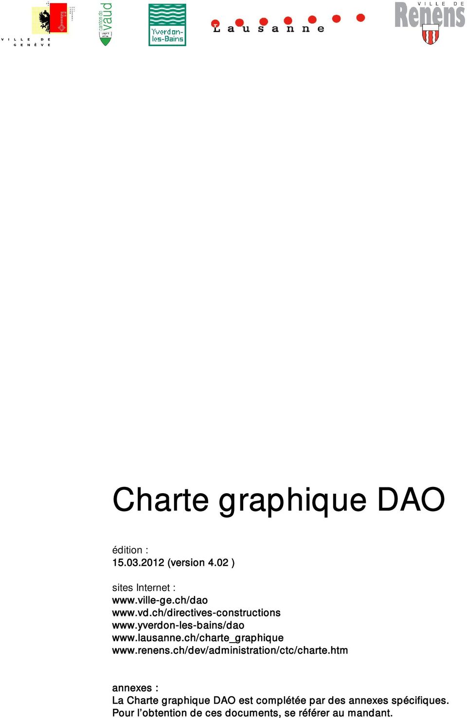 ch/charte_graphique www.renens.ch/dev/administration/ctc/charte.