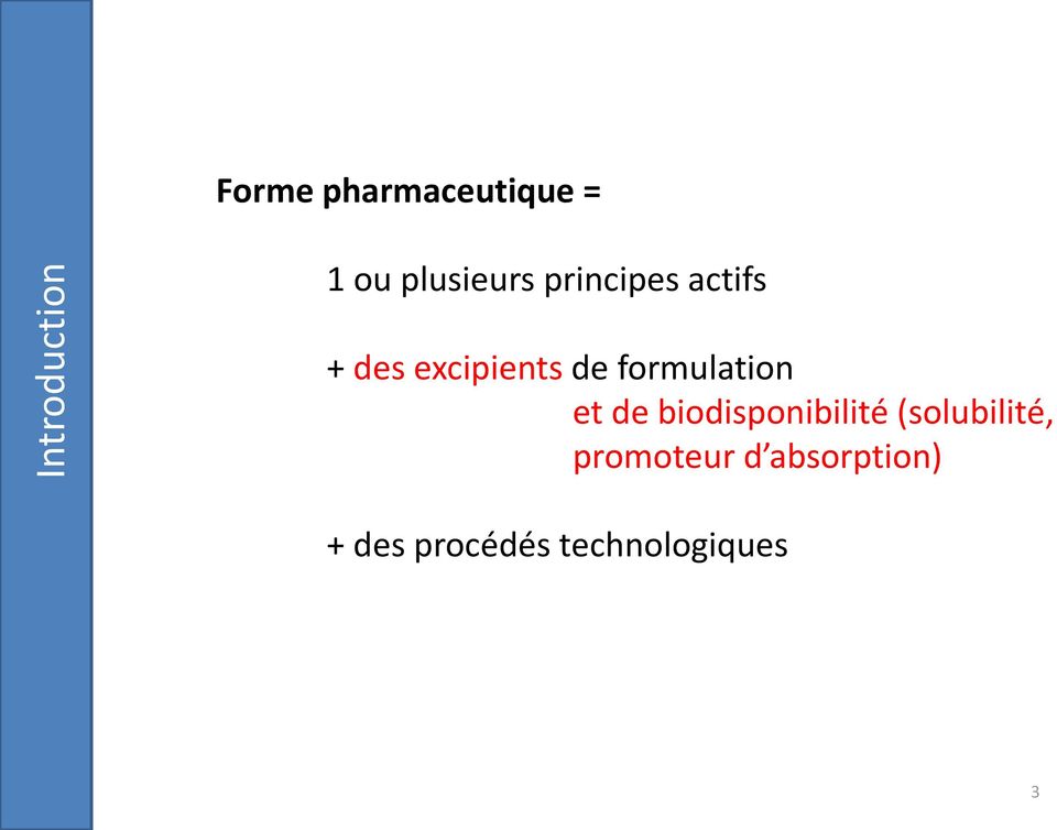 formulation et de biodisponibilité (solubilité,