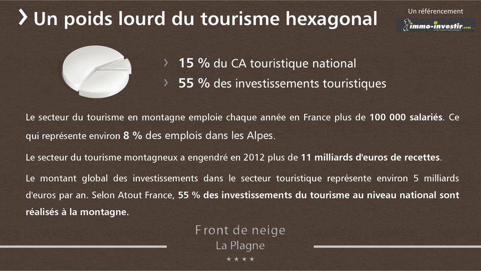 Le secteur du tourisme montagneux a engendré en 2012 plus de 11 milliards d'euros de recettes.