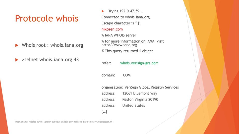 org % This query returned 1 object >telnet whois.iana.org 43 refer: whois.verisign-grs.
