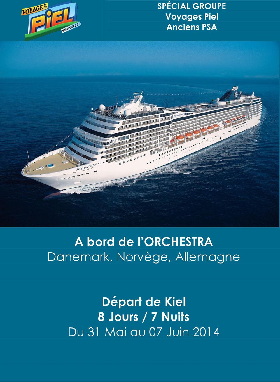 Norvège, Allemagne Départ de Kiel 8