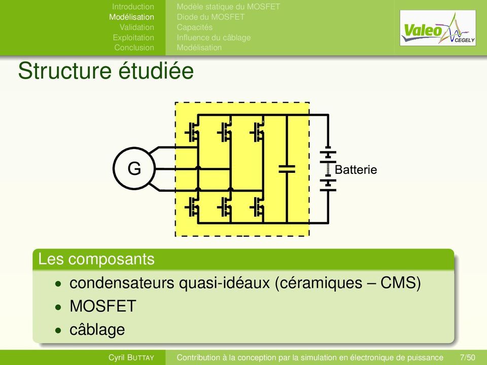 quasi-idéaux (céramiques CMS) MOSFET câblage Cyril BUTTAY