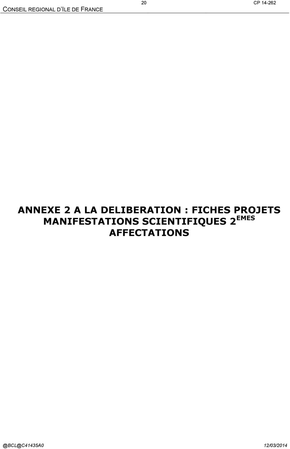 FICHES PROJETS MANIFESTATIONS