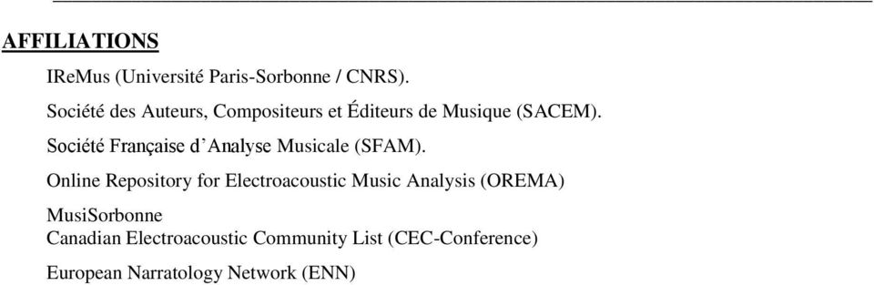 Société Française d Analyse Musicale (SFAM).