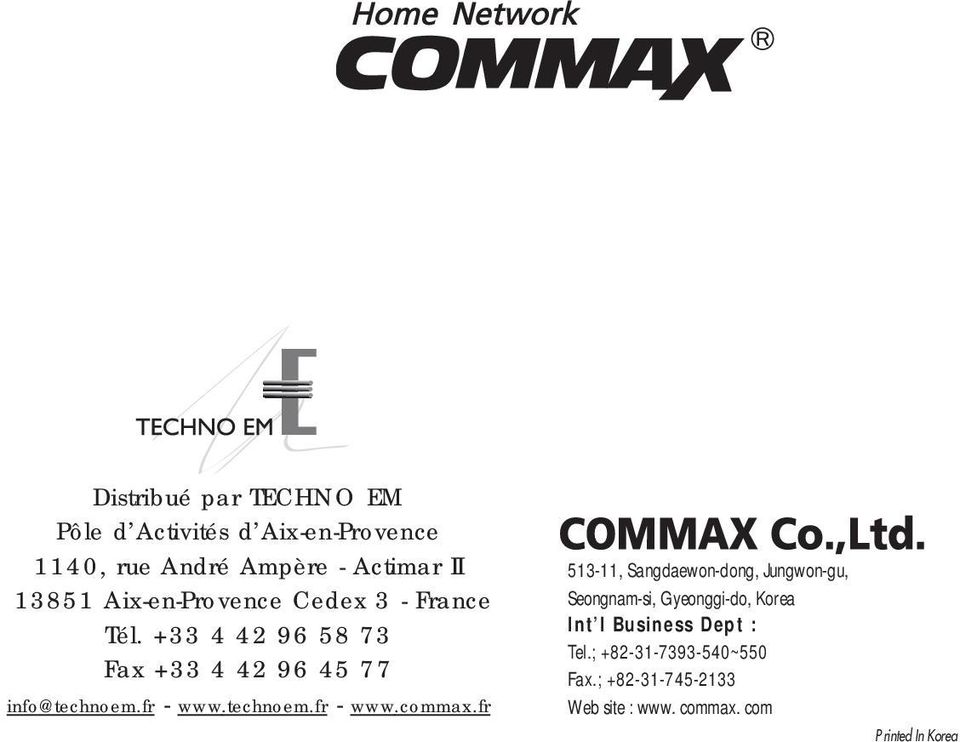 technoem.fr - www.commax.