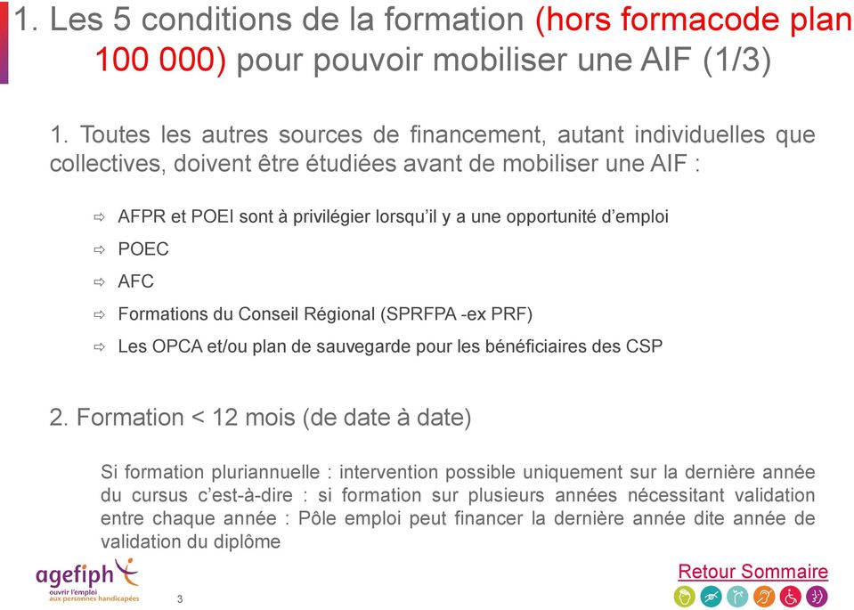opportunité d emploi POEC AFC Formations du Conseil Régional (SPRFPA -ex PRF) Les OPCA et/ou plan de sauvegarde pour les bénéficiaires des CSP 2.