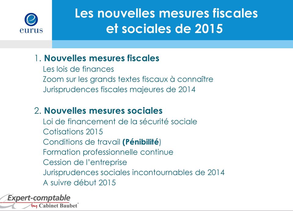 fiscales majeures de 2014 2.