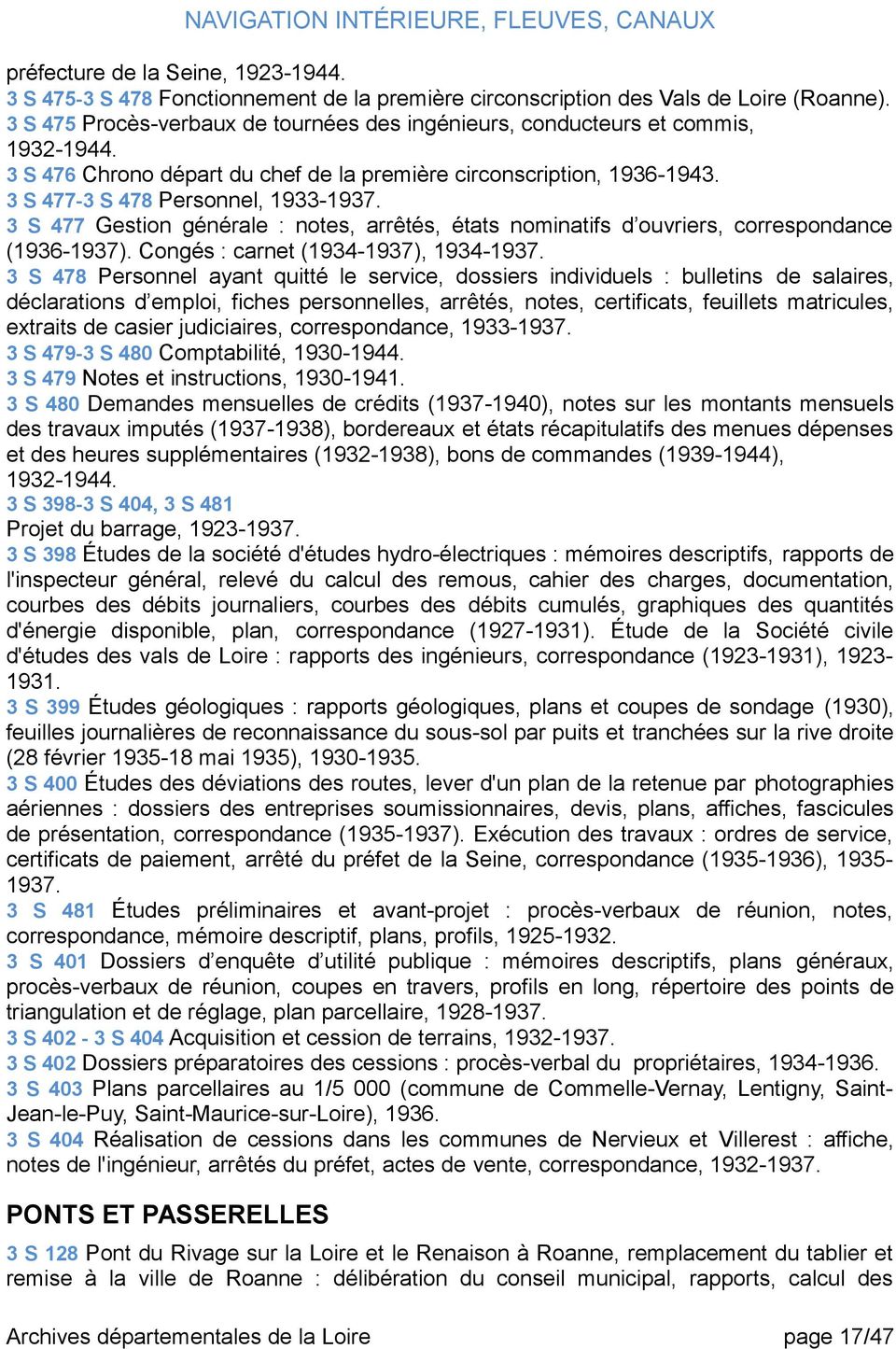 3 S 477 Gestion générale : notes, arrêtés, états nominatifs d ouvriers, correspondance (1936-1937). Congés : carnet (1934-1937), 1934-1937.