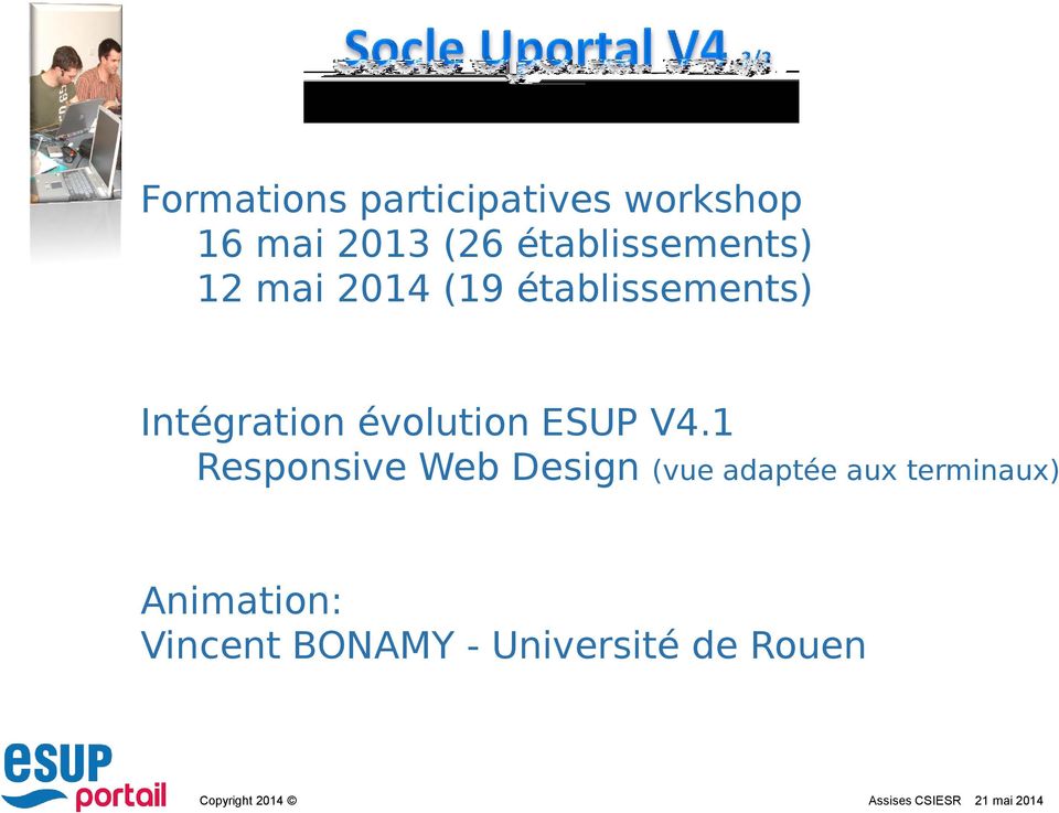 Intégration évolution ESUP V4.