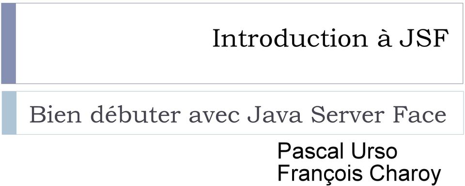 Java Server Face