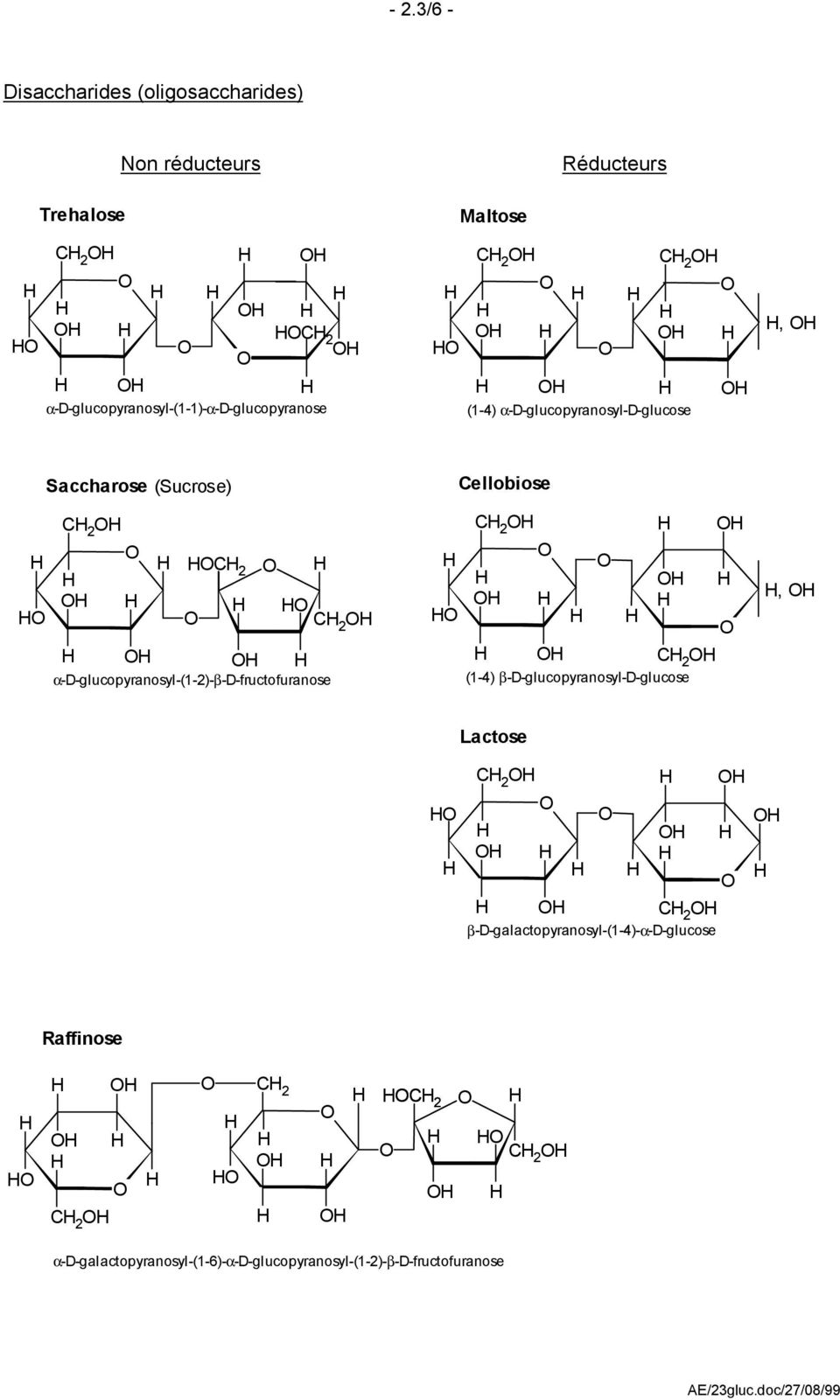 ellobiose 2 2 2 α-d-glucopyranosyl-(1-2)-β-d-fructofuranose 2 2 (1-4) β-d-glucopyranosyl-d-glucose, Lactose