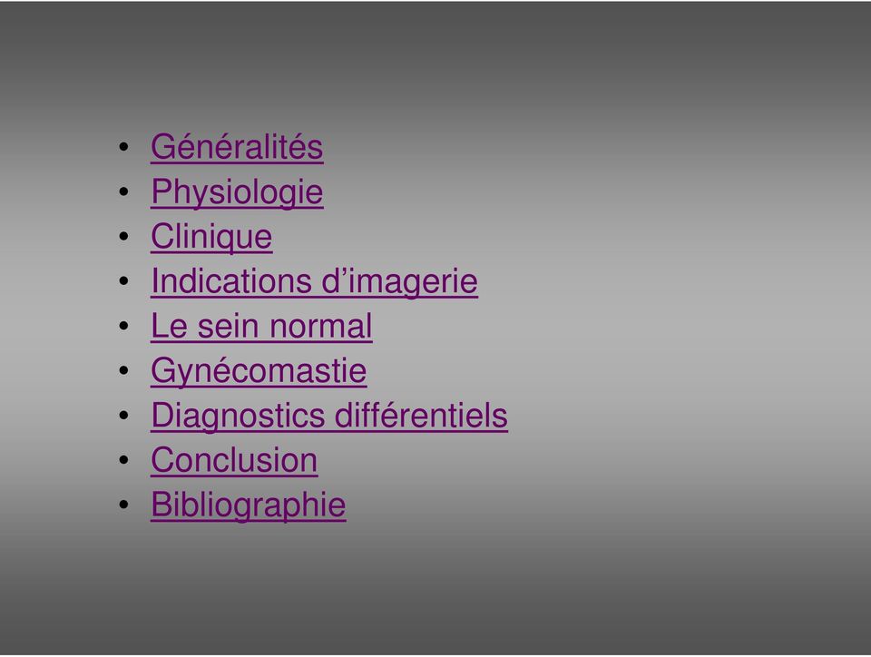 normal Gynécomastie Diagnostics