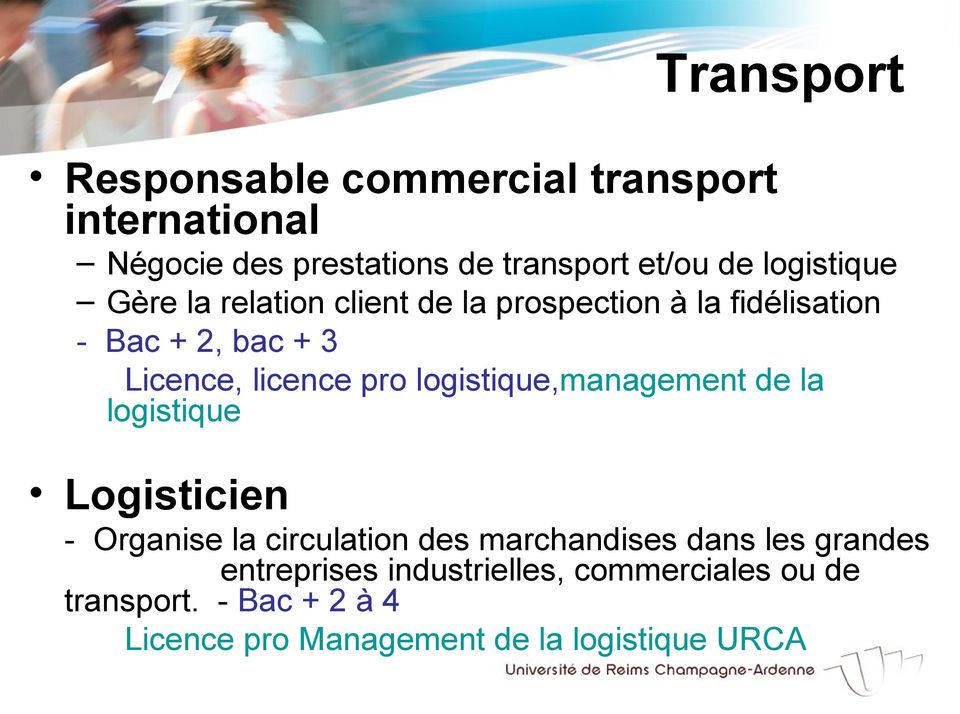 pro logistique,management de la logistique Logisticien - Organise la circulation des marchandises dans les