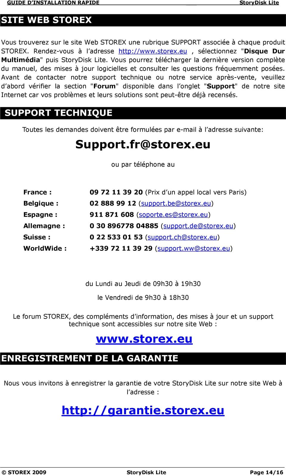 GUIDE D INSTALLATION RAPIDE StoryDisk Lite - PDF Free Download