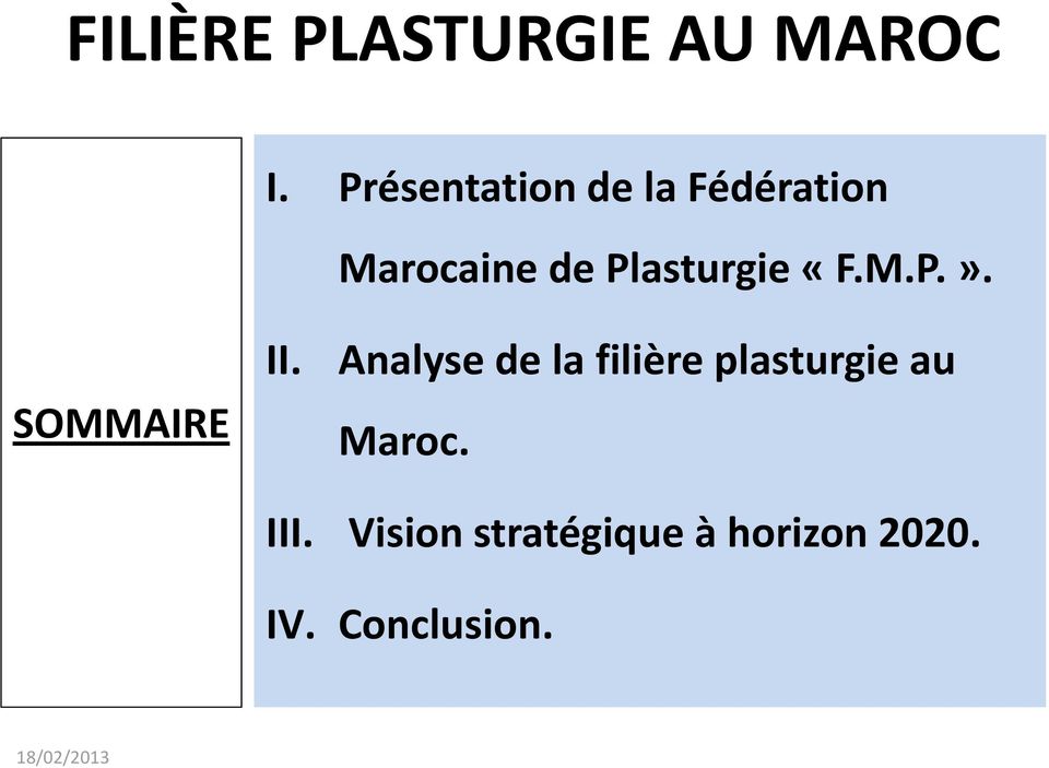 Analyse de la filière plasturgie au Maroc.