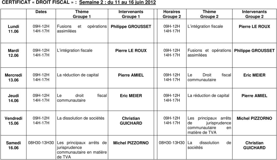 06 Le droit fiscal communautaire La réduction de capital Pierre AMIEL 15.