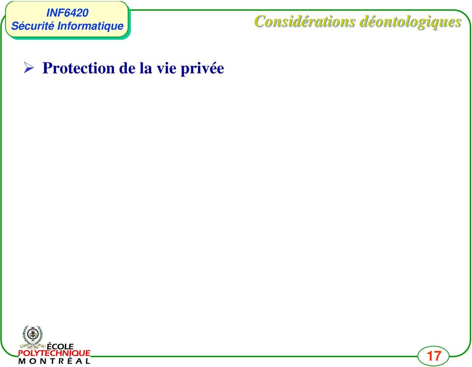 Protection de