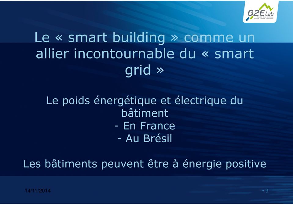énergétique et électrique du bâtiment - En