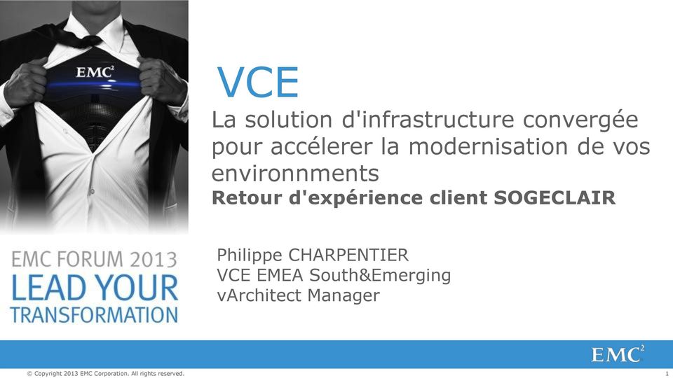 SOGECLAIR Philippe CHARPENTIER VCE EMEA South&Emerging
