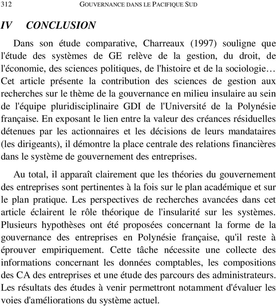 pluridisciplinaire GDI de l'université de la Polynésie française.