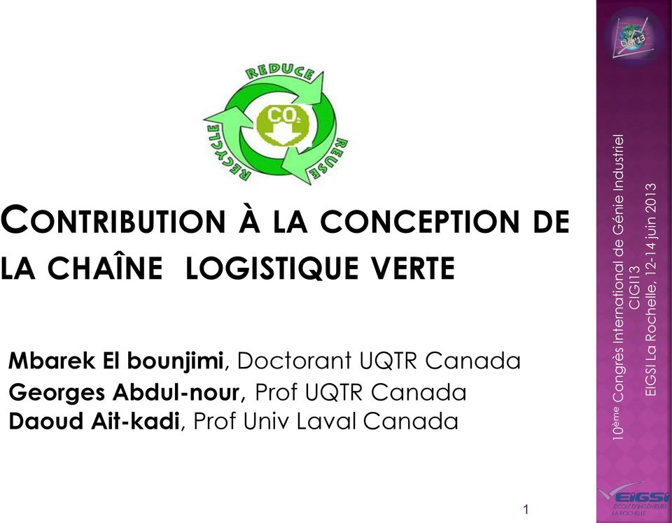 Doctorant UQTR Canada Georges Abdul-nour,
