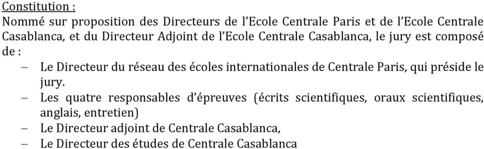 internationales de Centrale Paris, qui préside le jury.