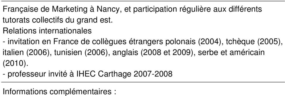 Relations internationales - invitation en France de collègues étrangers polonais (2004),