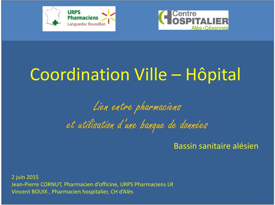alésien 2 juin 2015 Jean-Pierre CORNUT, Pharmacien d